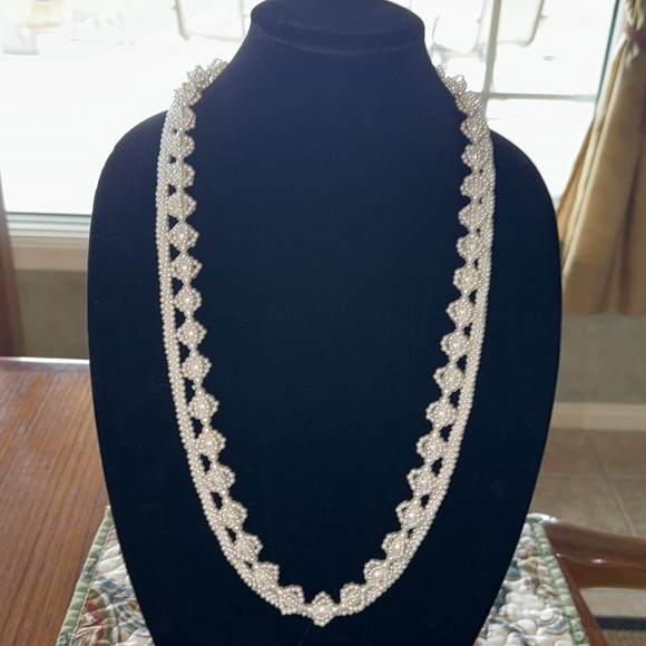 Lot of 2 Faux Pearl Bead Necklaces Pull-Over Retro Style - Picture 2 of 9